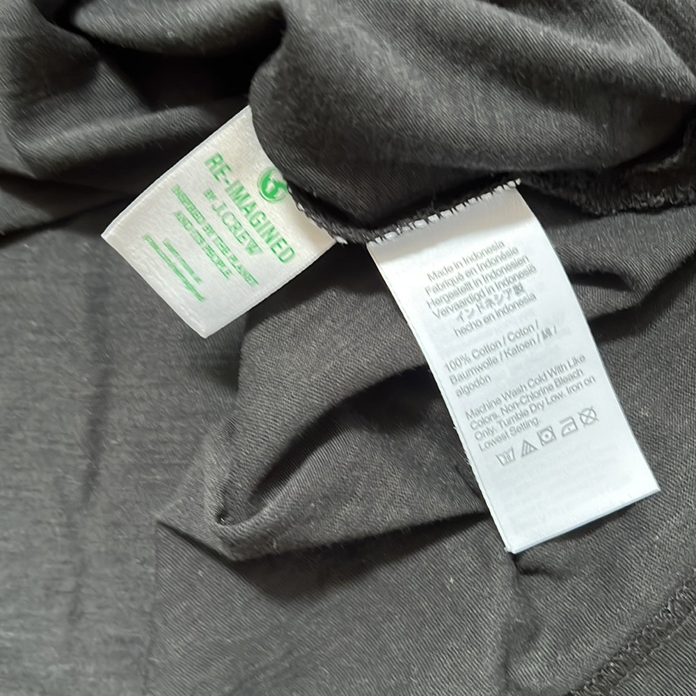 NWT J. Crew Vintage Cotton Scoopneck Tank Size Small Black - Picture 5 of 7